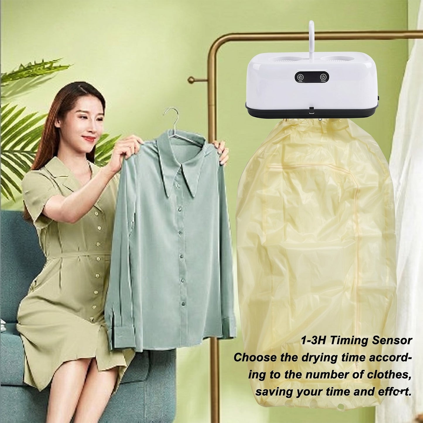 Portable Electric Clothes Dryer (1 Pc)