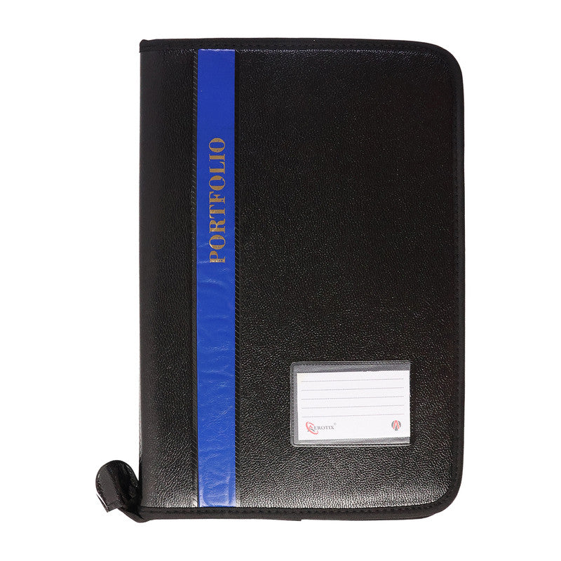Aerotix A4 Portfolio File Zipper – 20 Leaf Professional Document Organizer Folder