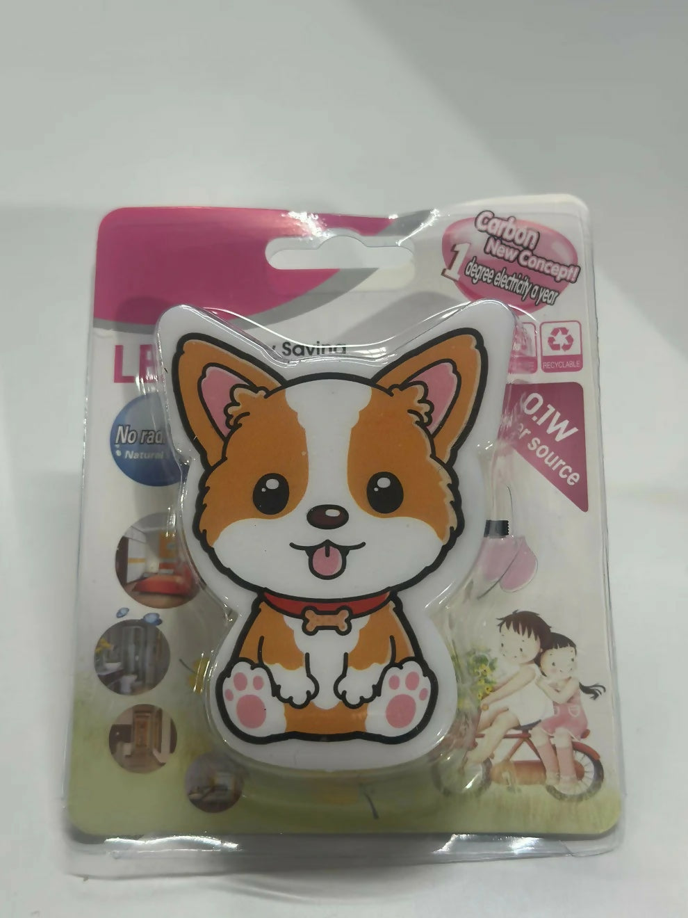 Cute Dog Plug-In Night Light Lamp for Kids Bedroom Decor