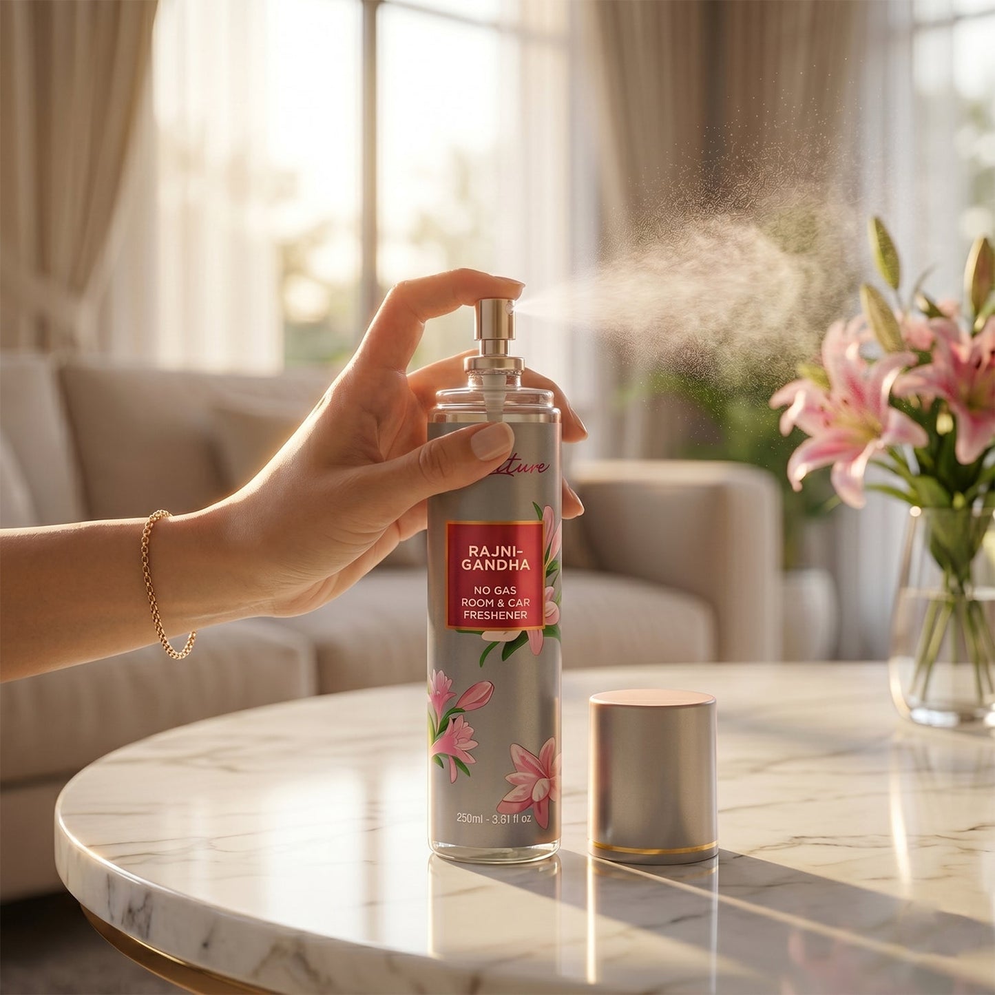 Signature Rajnigandha Room & Car Freshener Spray 250 ML