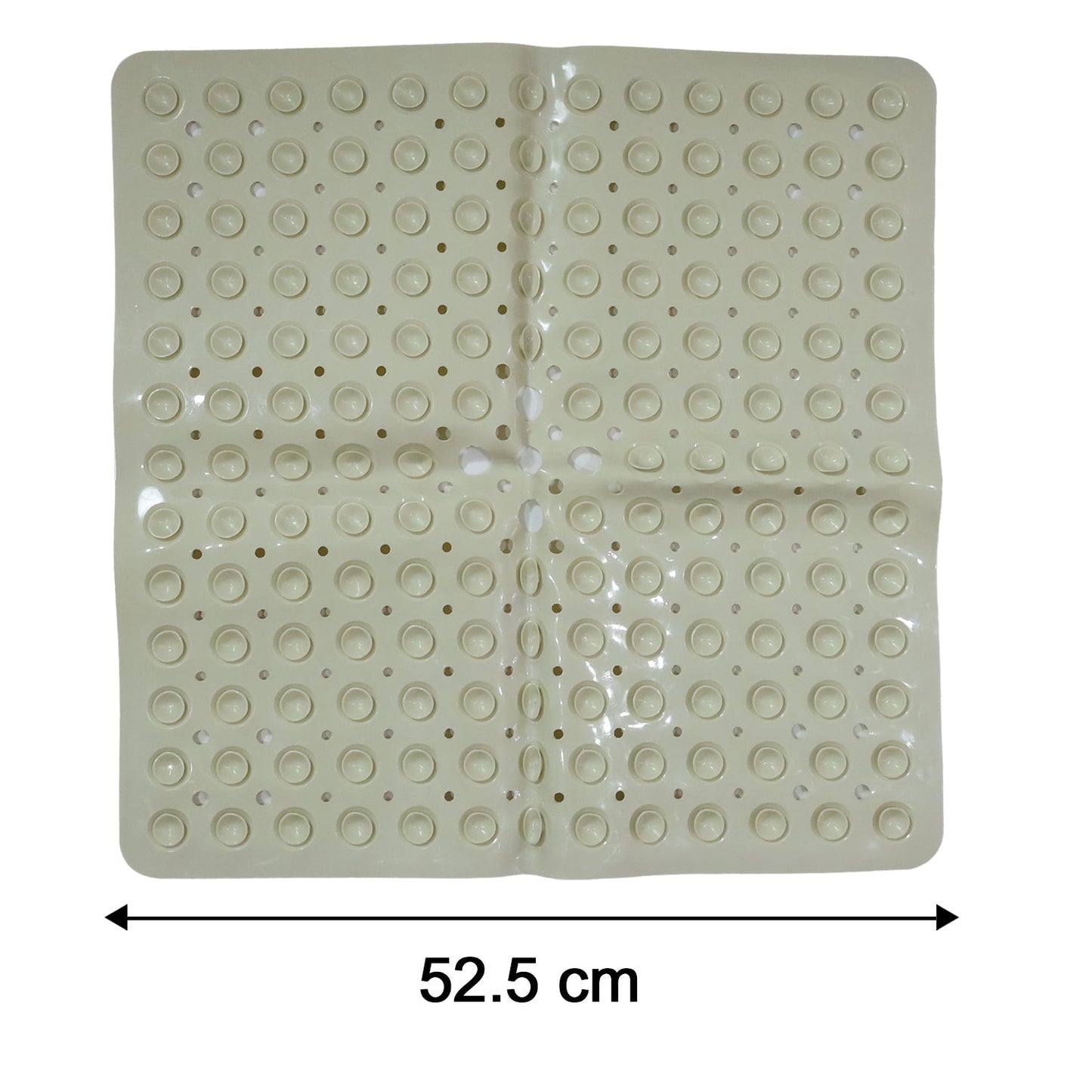 Anti-Slip Bath Mat with Suction Cups (1 Pc, 53x53 Cm)