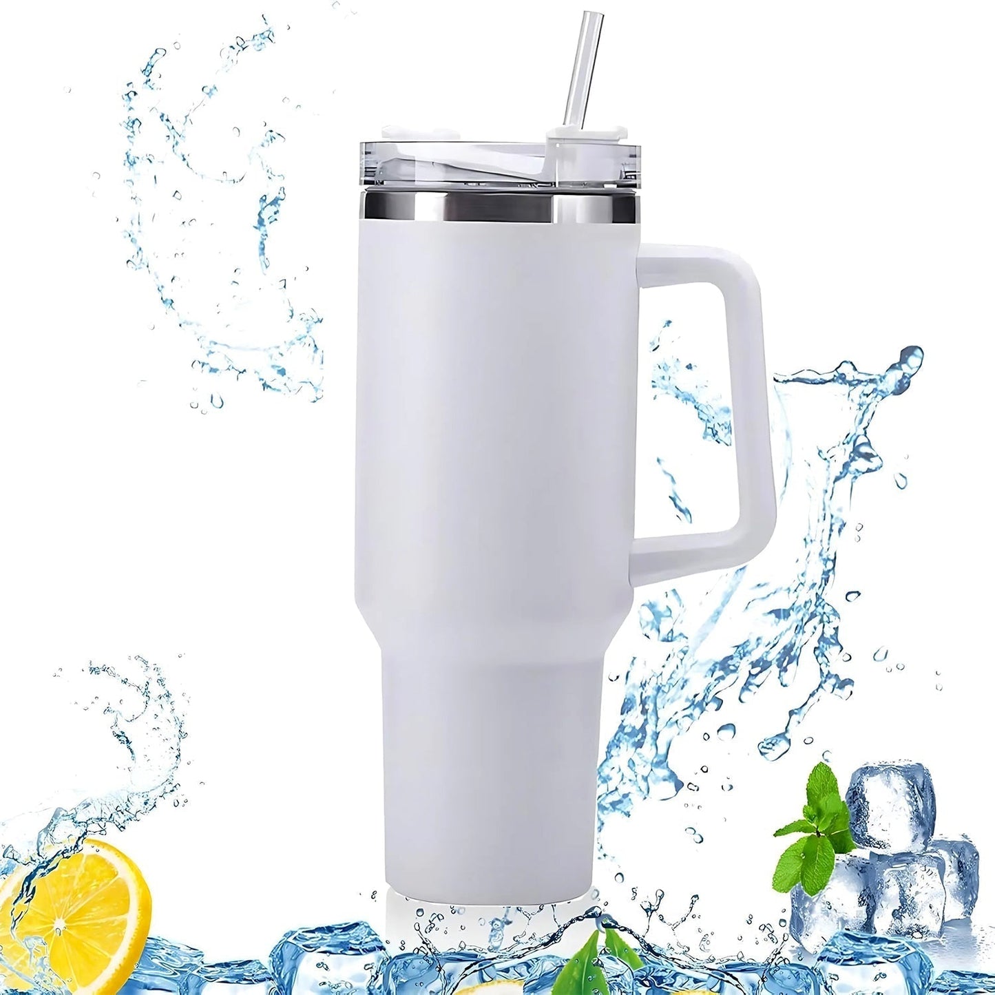 Premium Stainless Steel Vacuum Insulated Travel Mug Tumbler (890ML / 1 Pc / Mix Color)