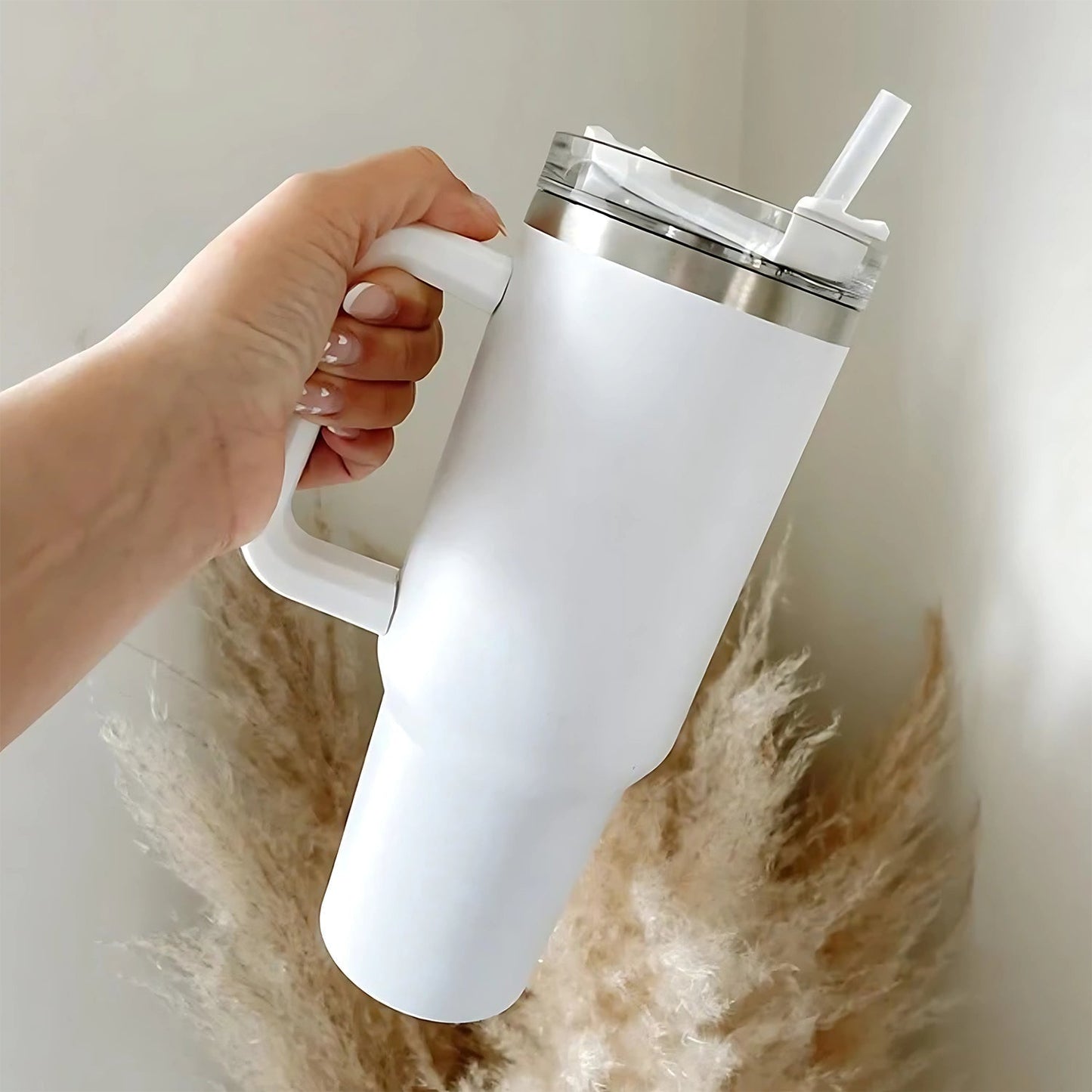 Premium Stainless Steel Vacuum Insulated Travel Mug Tumbler (890ML / 1 Pc / Mix Color)