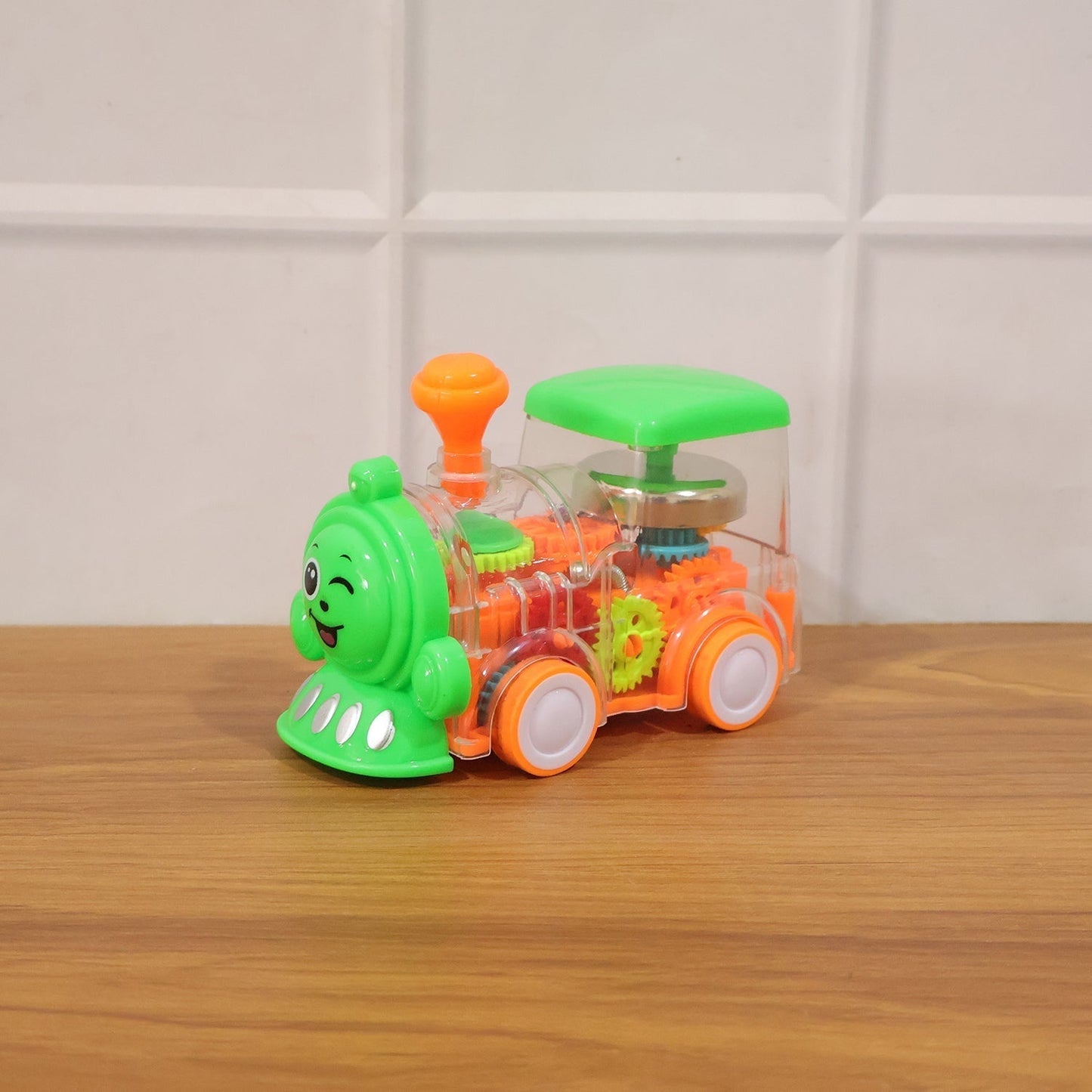 Kids Musical Light-Up Transparent Train Toy (1 Pc)