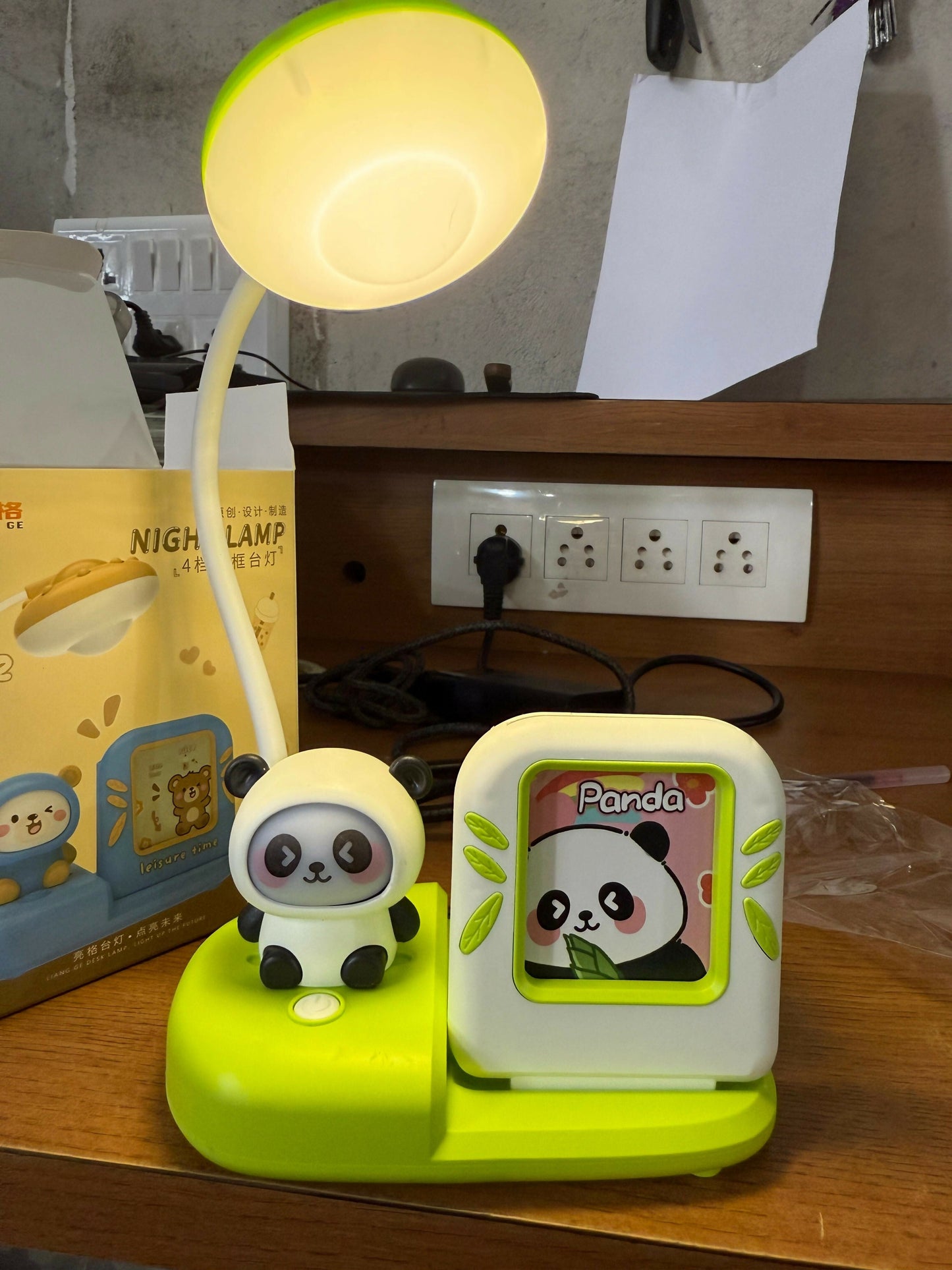 Panda Kids Desk Lamp with Photo Frame & Pen Holder LED Study Light