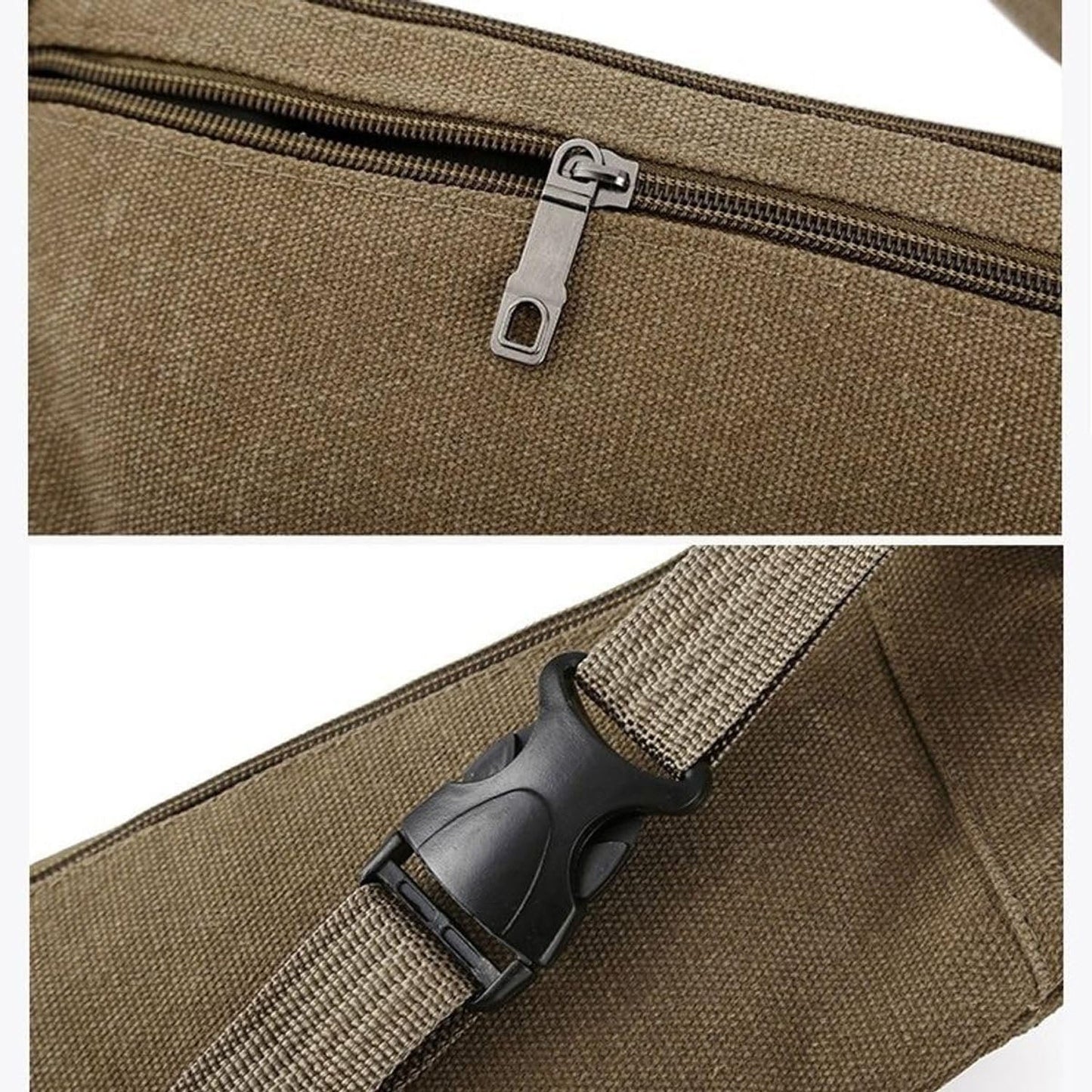 Multipurpose Canvas Waist Pouch Sling Bag (1 Pc)