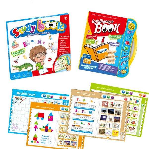 Musical Learning Study Book with Numbers, Letters