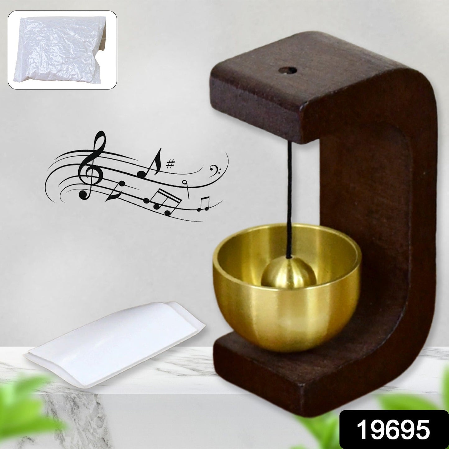 Adhesive Premium Desktop Japanese-Style Zen Bell (1 Pc)
