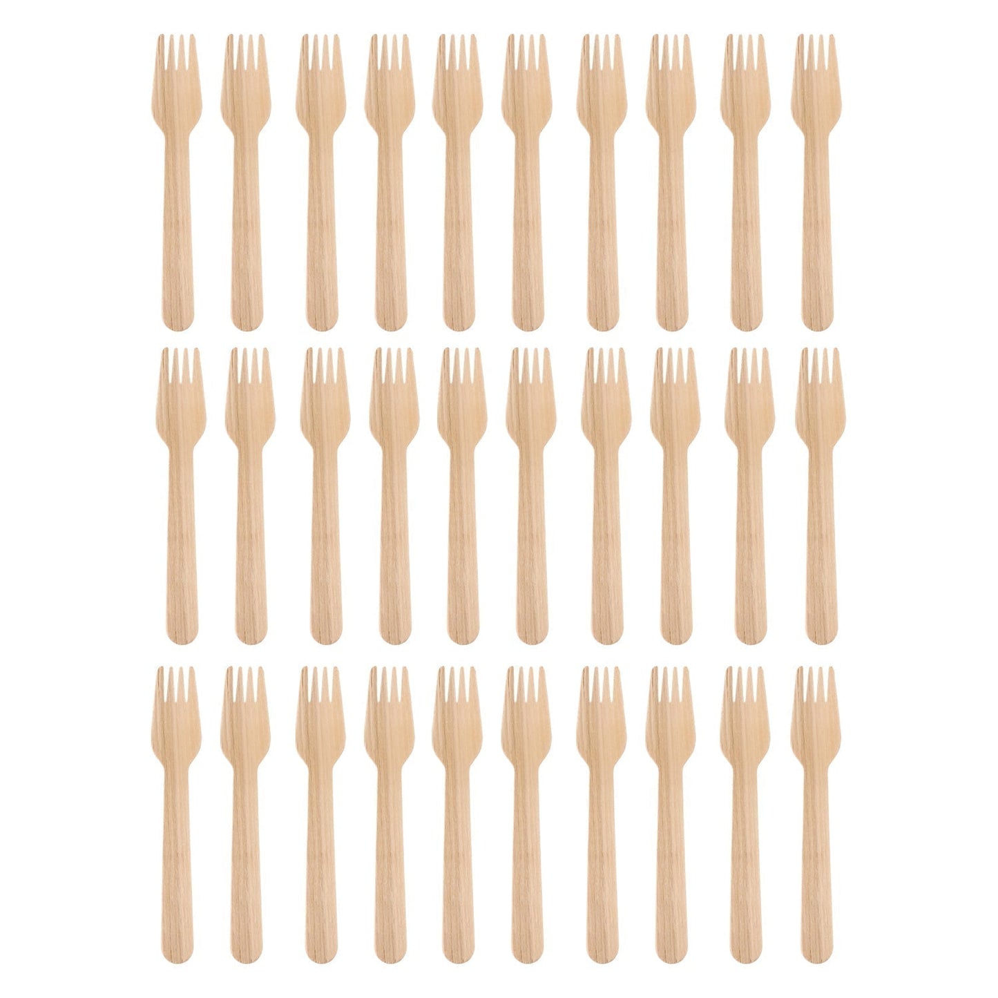 Freshee 160mm Wooden Fork – 30 Pcs Pack