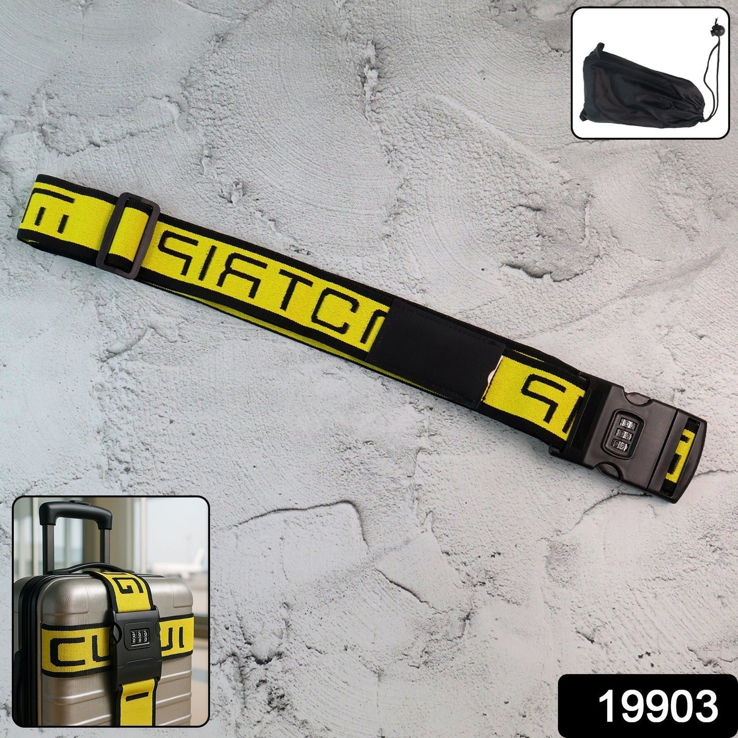 Heavy-Duty Adjustable Luggage Strap - (1 Pc)