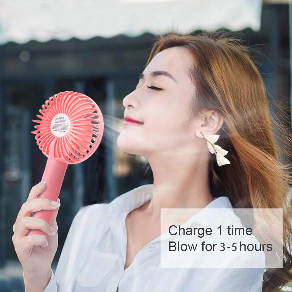 Portable Classic Hand Fan - 3-Speed Table Fan (Battery Not Included)