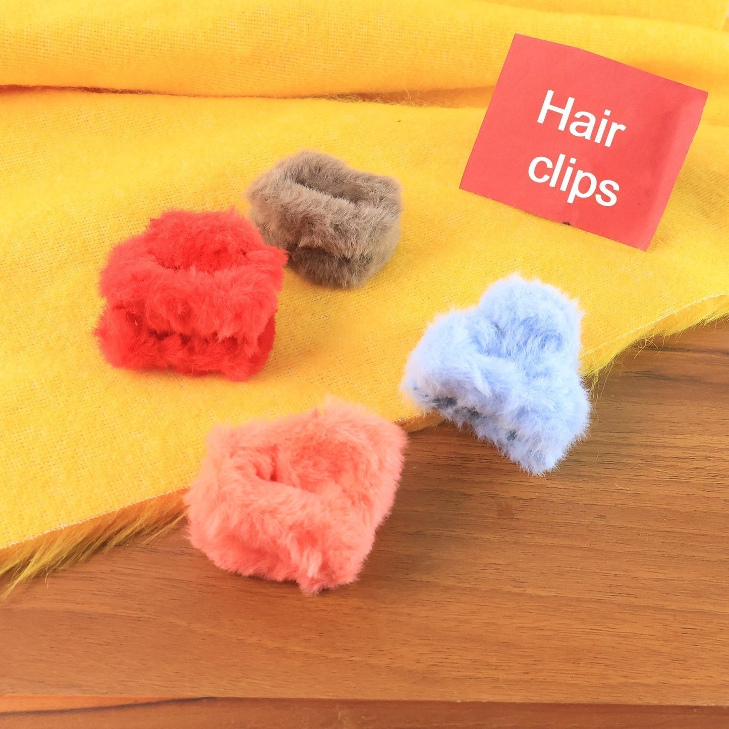Small Hair Claw Clips, Plastic Fluffy Hair Claw Hair, Hair accessories (12 Pcs Set)