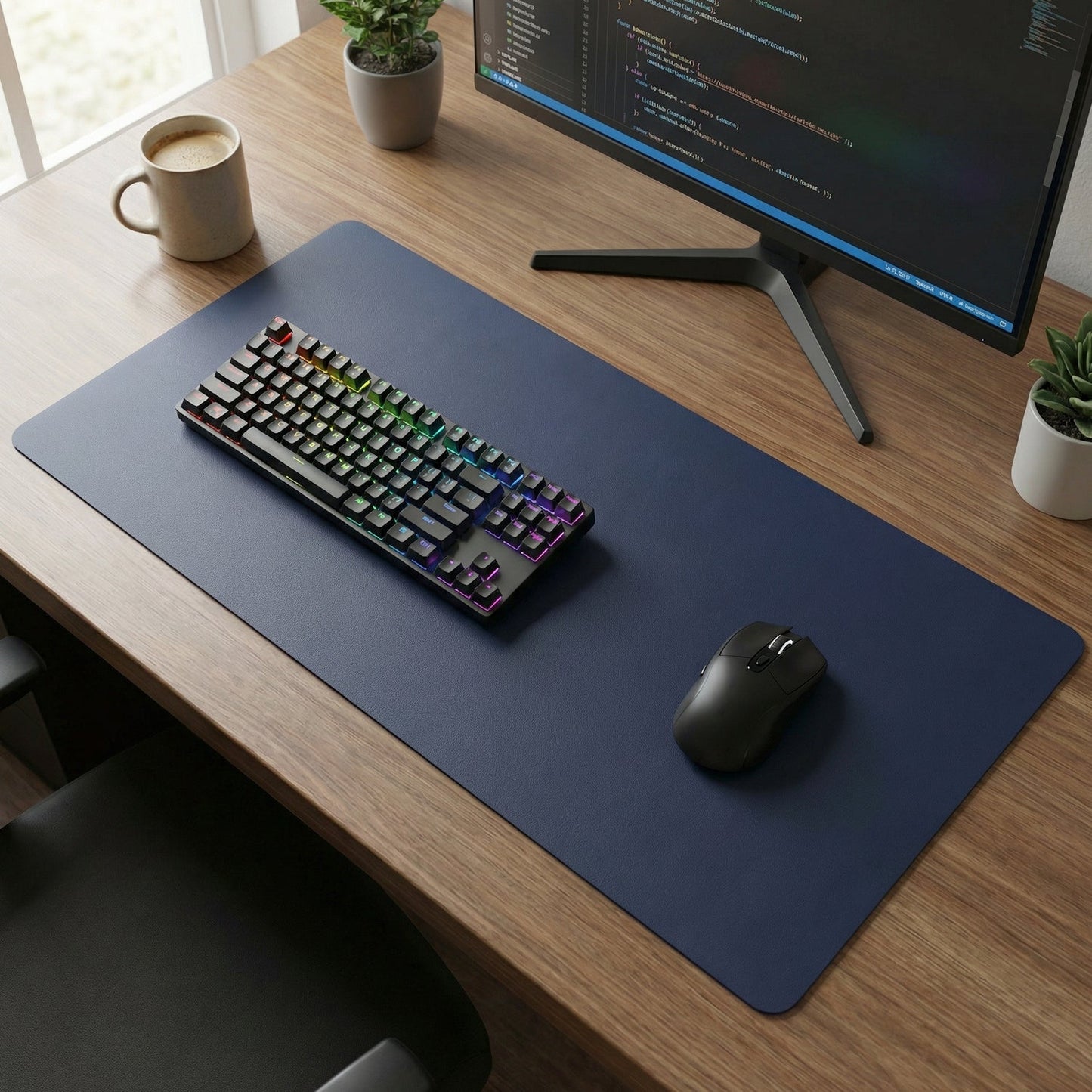 Premium Anti-Slip Large Desk Mat Mouse Pad (1 Pc,80x40 Cm)