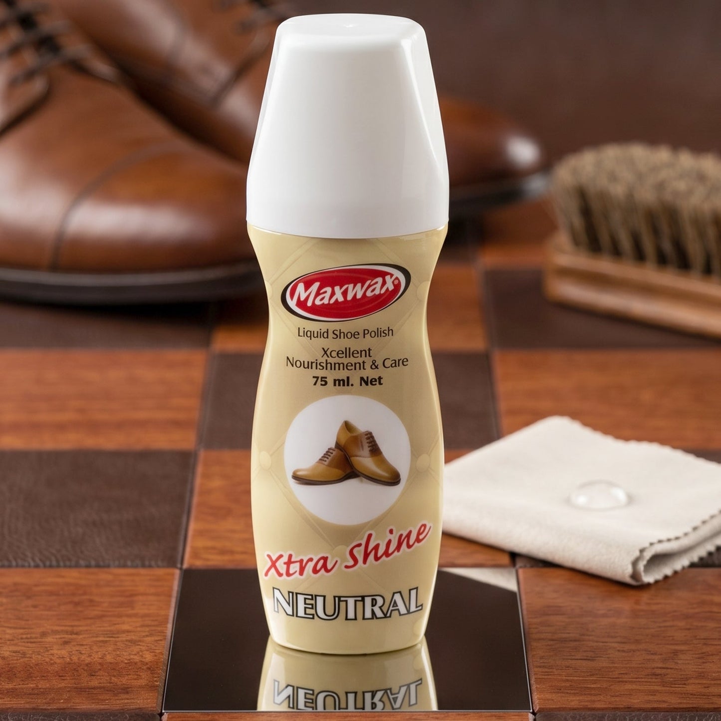 Maxwax Neutral Liquid Shoe Polish (1 Pc, 75 ML)