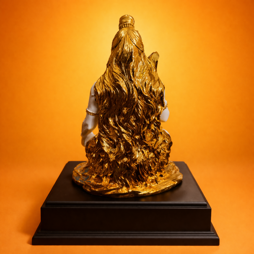 Lord Shiva Meditating Idol with Golden Finish Decorative Showpiece (MIX DESIGN)