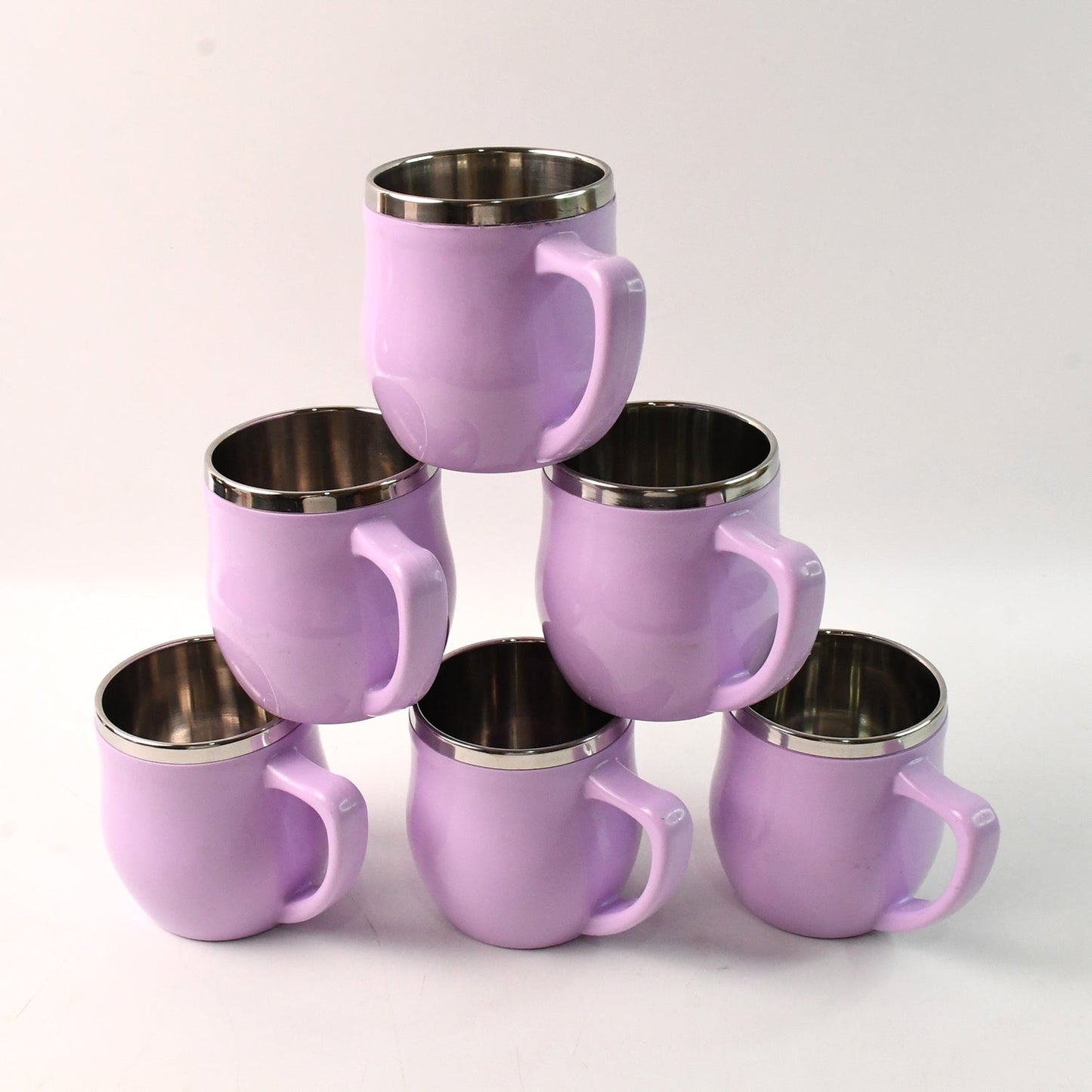 Apex Chit-Chat Double Wall Stainless Steel Mug Set (6Pc/200ml) Approx