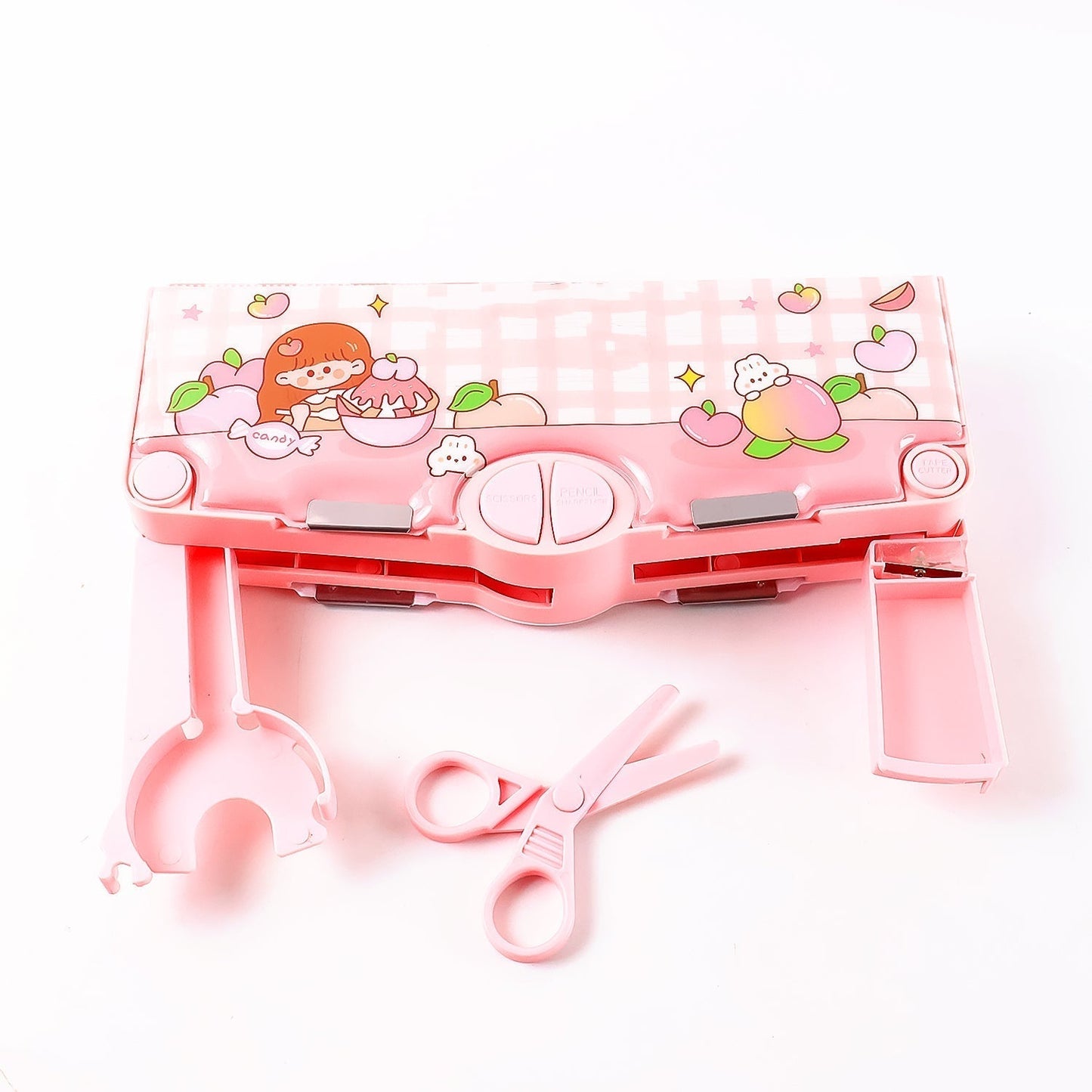 Multifunctional Cartoon Pencil Box (1 Pc)