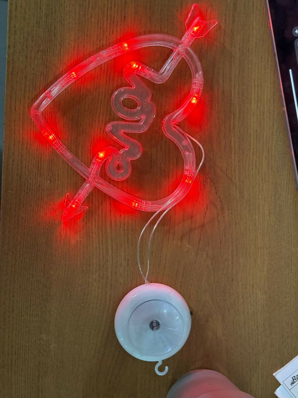 Heart Shape LED Love Hanging Light for Bedroom, Balcony & Decorative Lighting