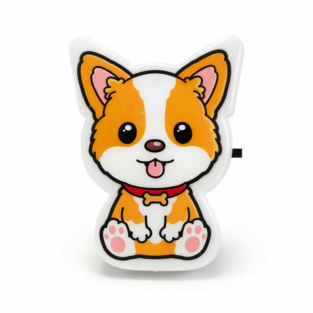 Cute Dog Plug-In Night Light Lamp for Kids Bedroom Decor