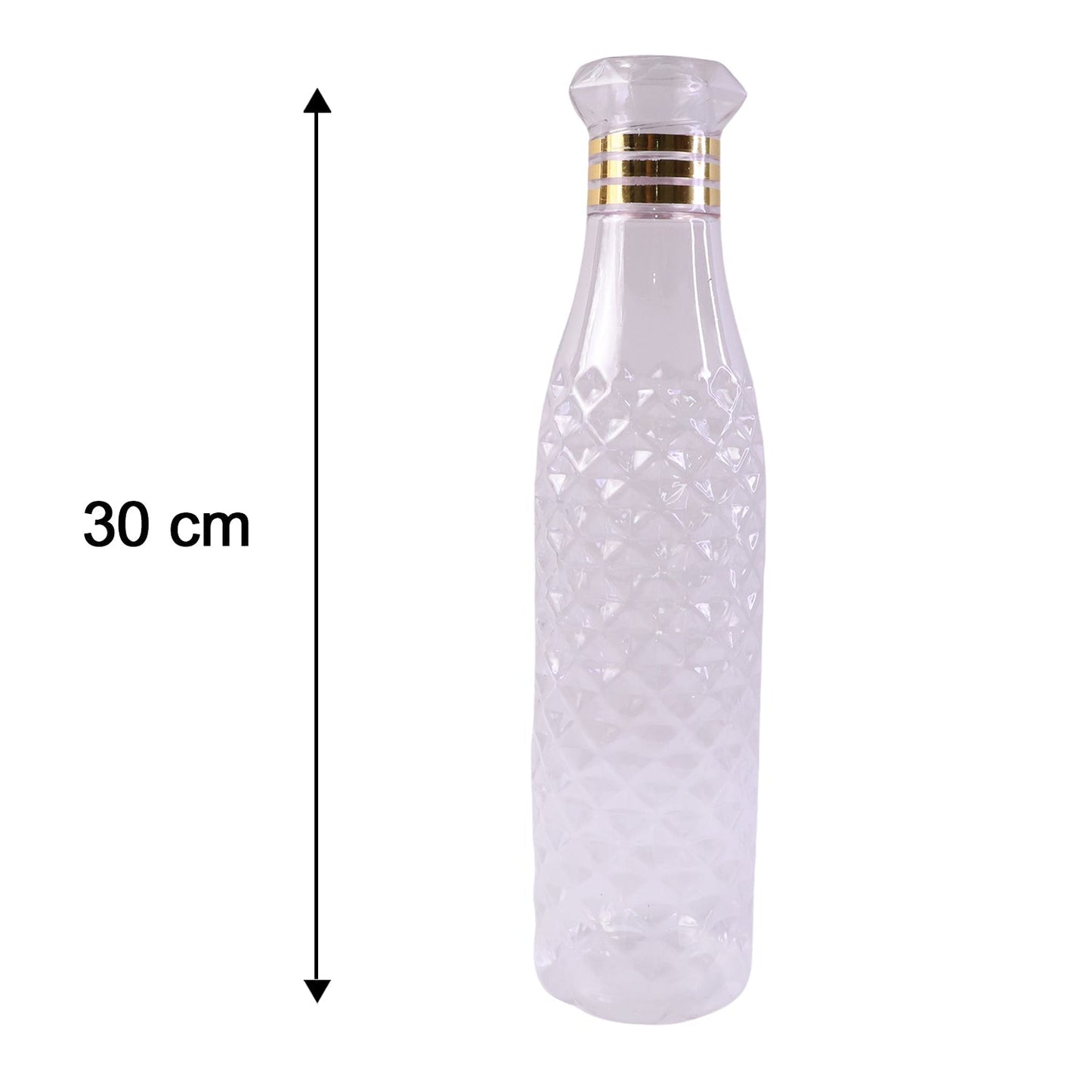 Premium Designer Transparent Water Bottle Set (6 Pc Set, 1000 ML Approx)