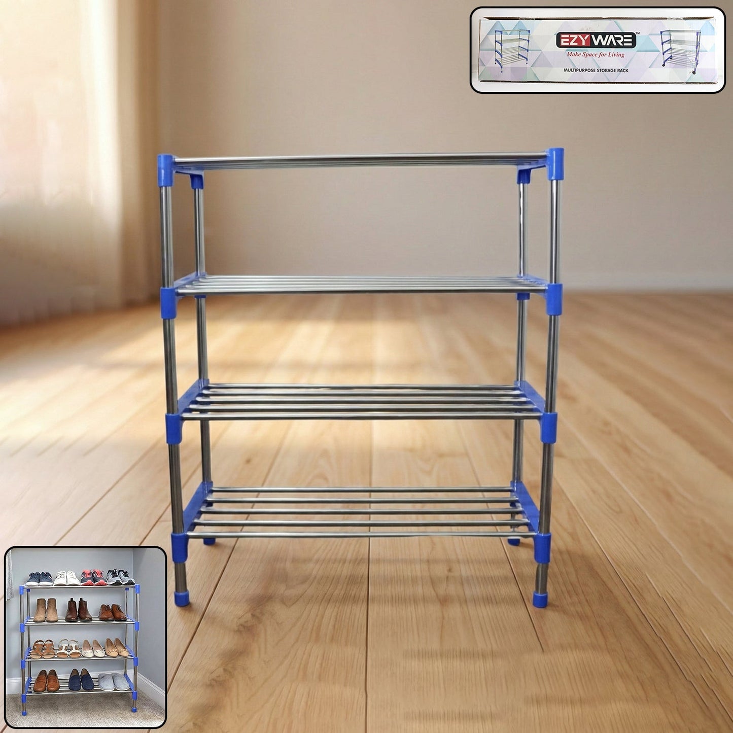 Multipurpose 4-Layer Shoe Rack Organizer Set