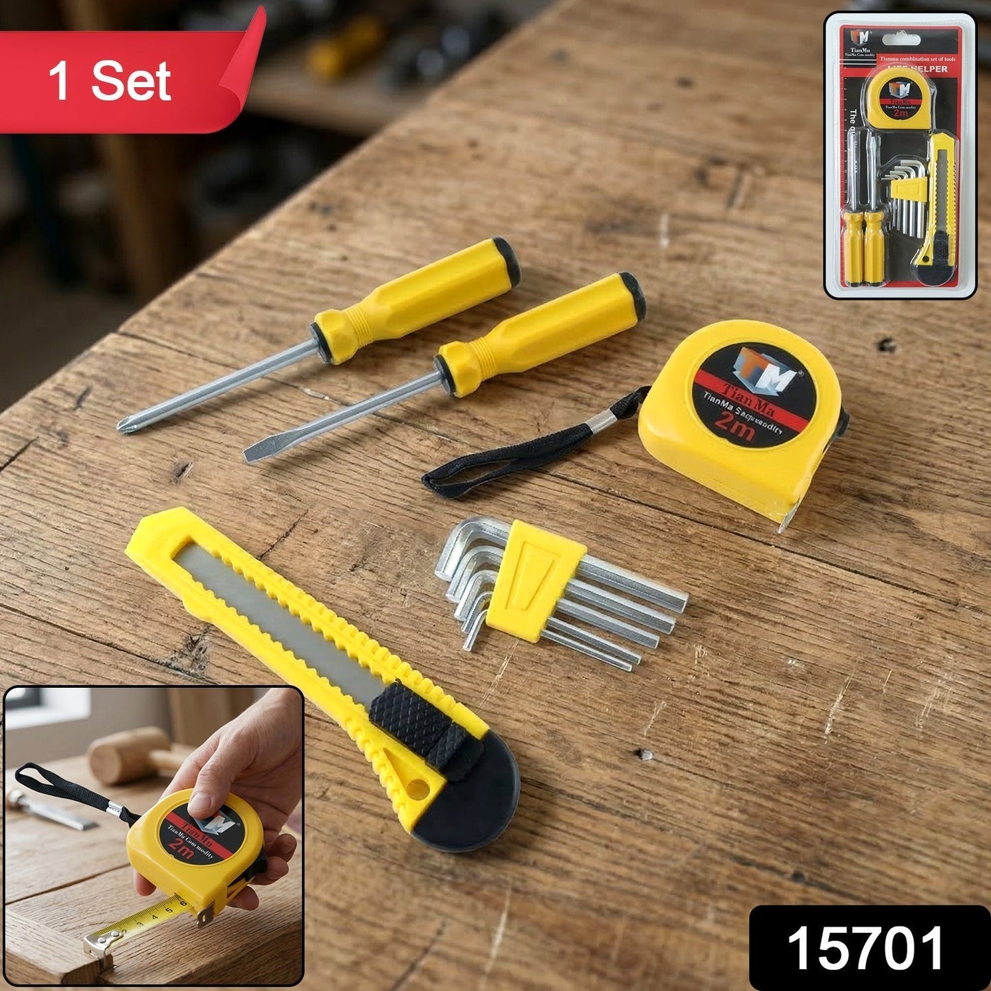 Compact TianMu Combination Tool Set (9 Pc Set)
