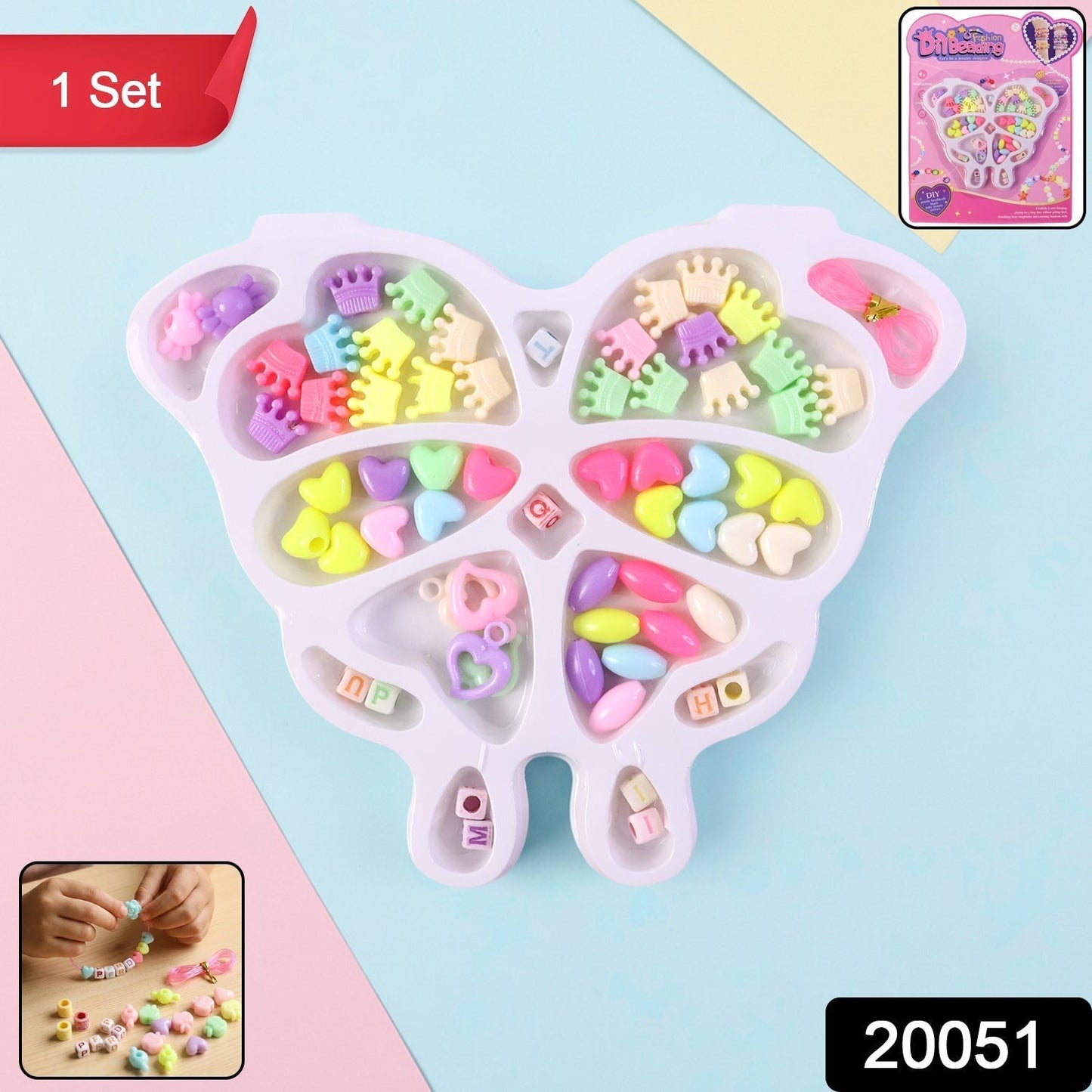 DIY Fashion Beading Jewellery Making Kit (1 Set)