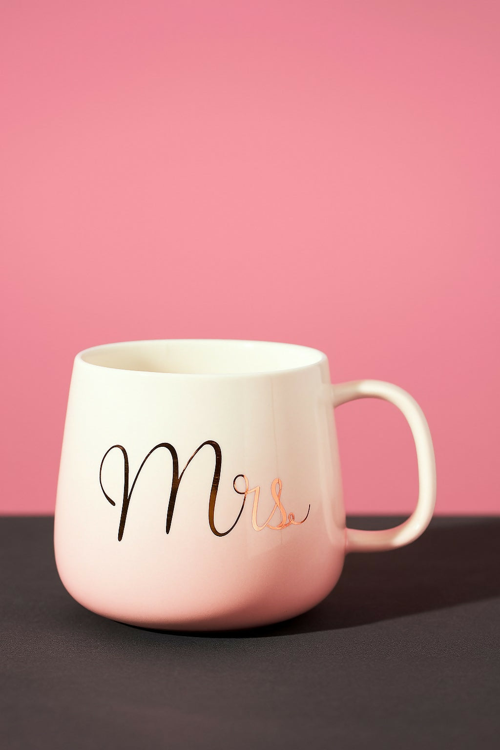Pink Ceramic 'Mrs.' Mug for Women – Cute Gift for Newlyweds