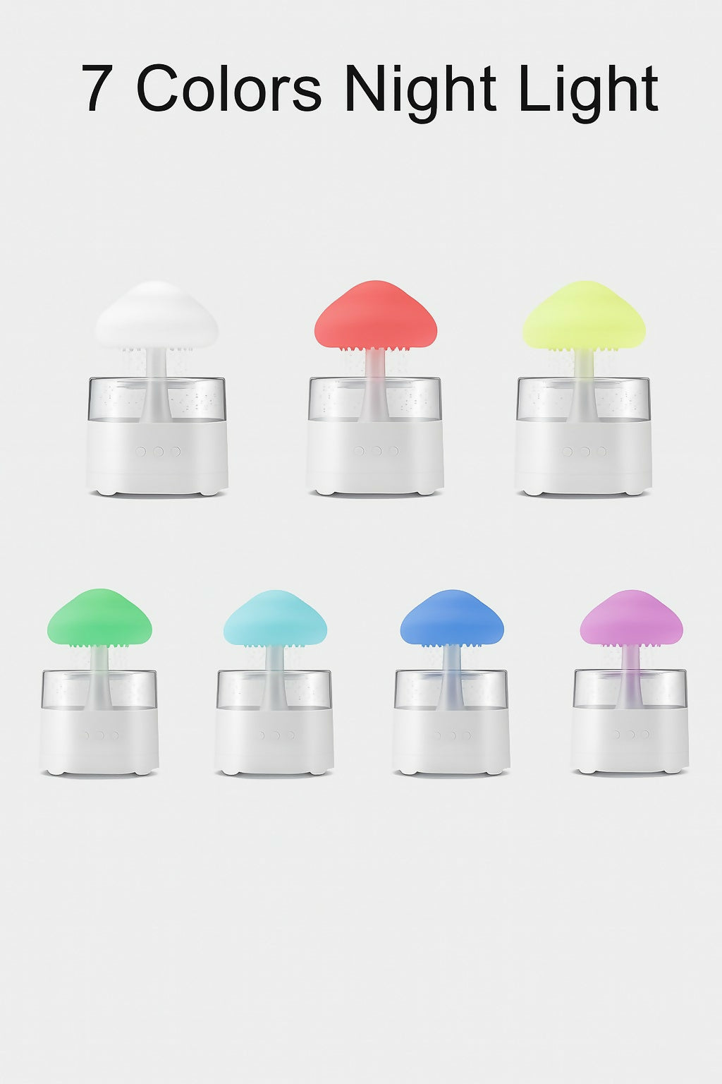Mushroom Rain Drop with Bluetooth Speaker – 3-in-1 Night Light
