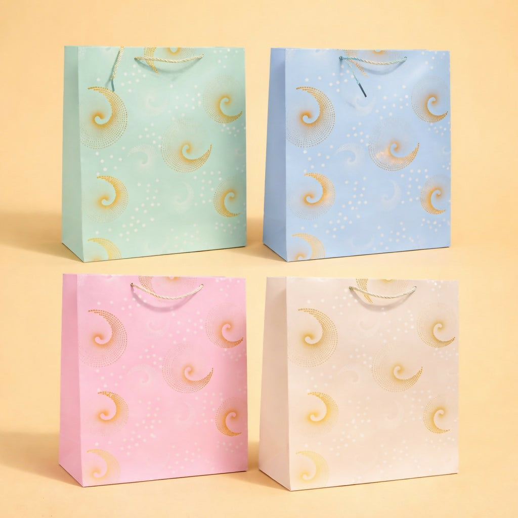 Premium Swirl Design Gift Bag with Handle Paper Carry Bag