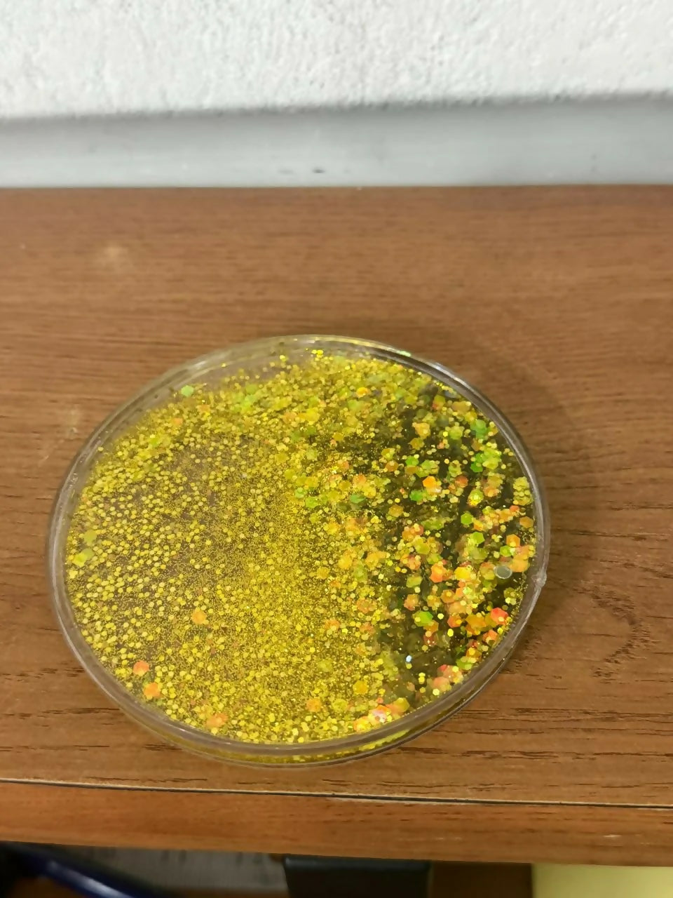 Golden Glitter Liquid Coaster Heat Resistant Cup Mat Decorative