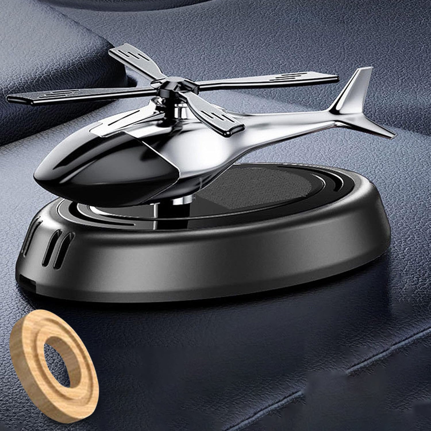 Car Dashboard Perfume Diffuser with Rotating Blades (1 Set)