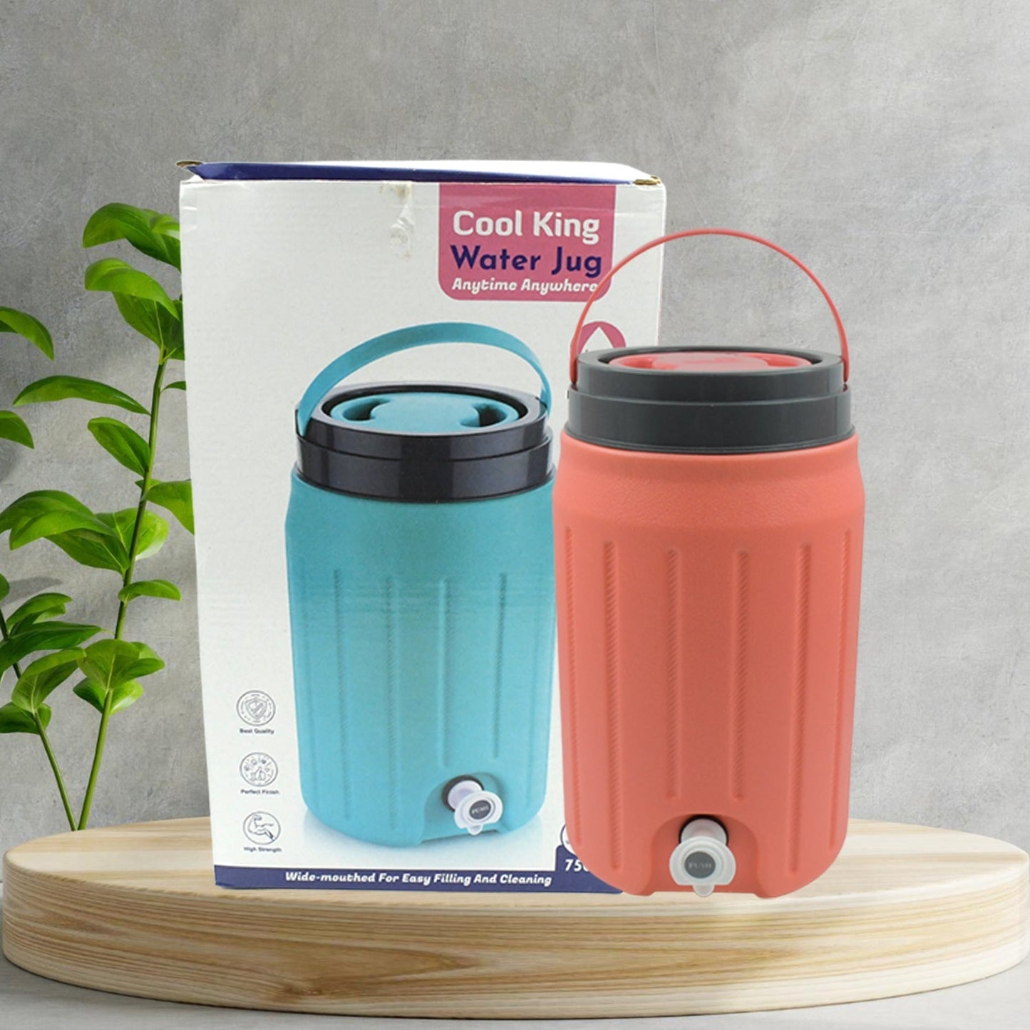 Insulated Water Jug with Tap (5000ml): Leakproof, Travel Cooler