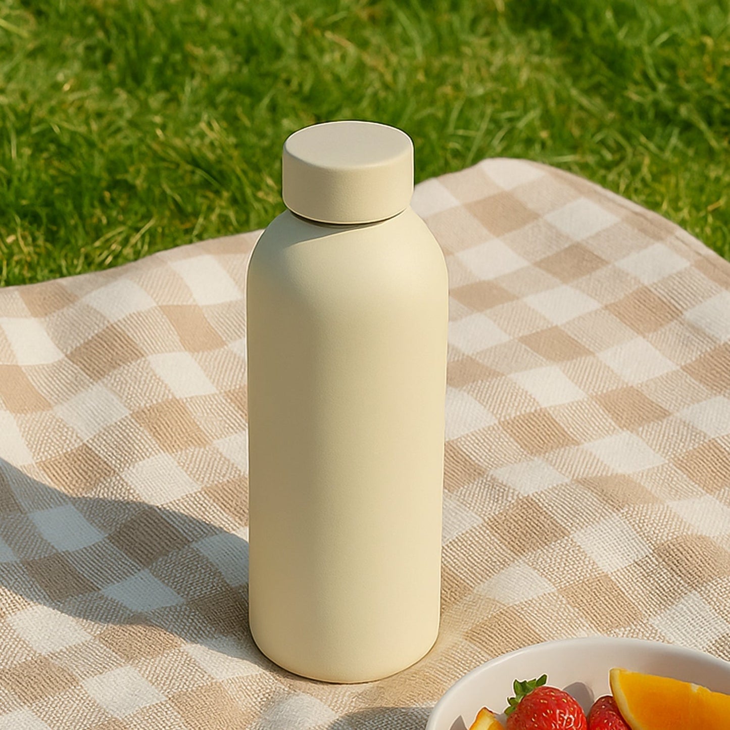 Stainless Steel Double Wall Vacuum-Insulated Drink Water Bottle (Mix Color / 500 ML Approx)