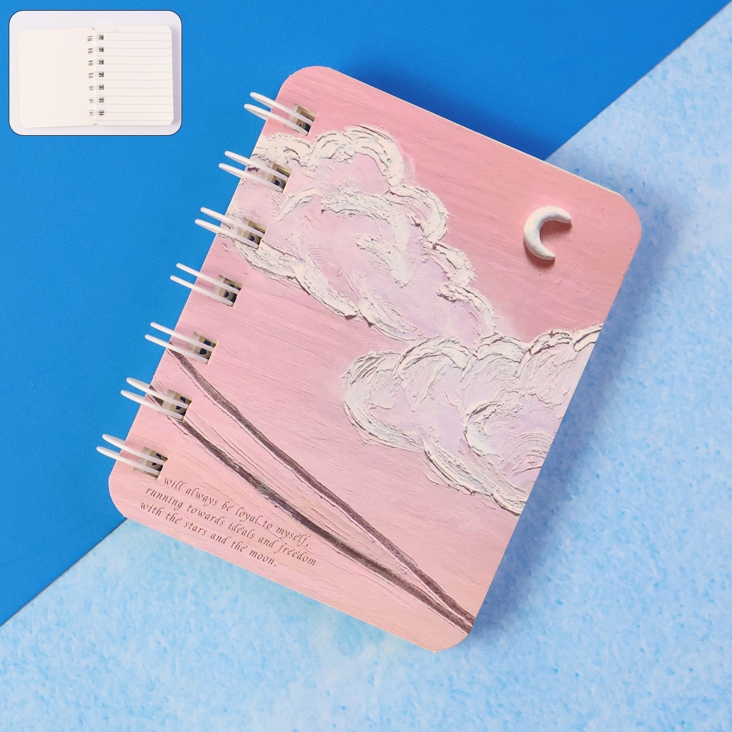 Mini Spiral Bound Pocket Notebook (1 PC)