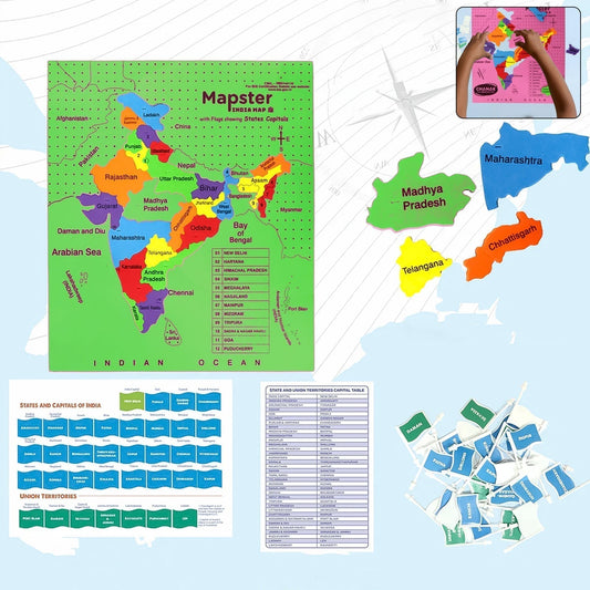 Aditi Mapster India Map EVA Foam Puzzle Set