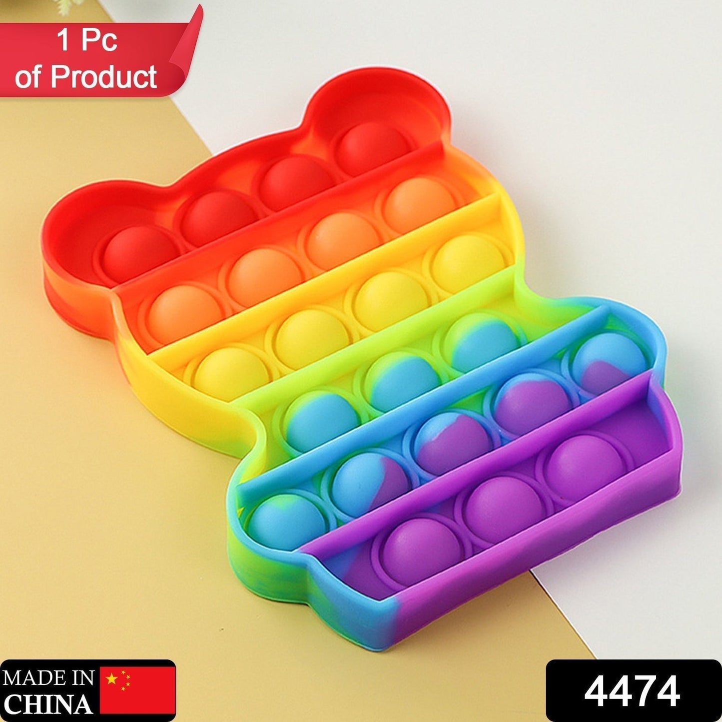 Bear  It Fidget Toys  Stress Relief Rainbow Toy ( 1 pcs )