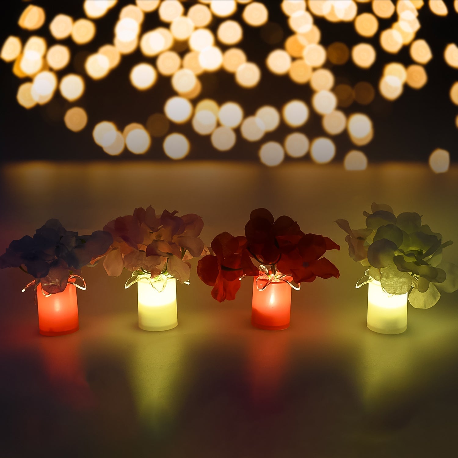 LED Mood Lights Bedroom Interior Decor Lighting (4 pcs Set)