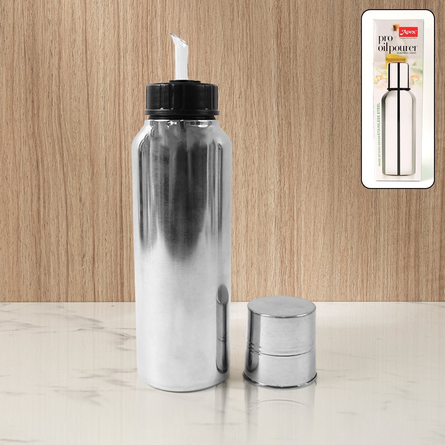 Apex Pro Stainless Steel Oil Pourer â€“ 750ml (1 Pc)