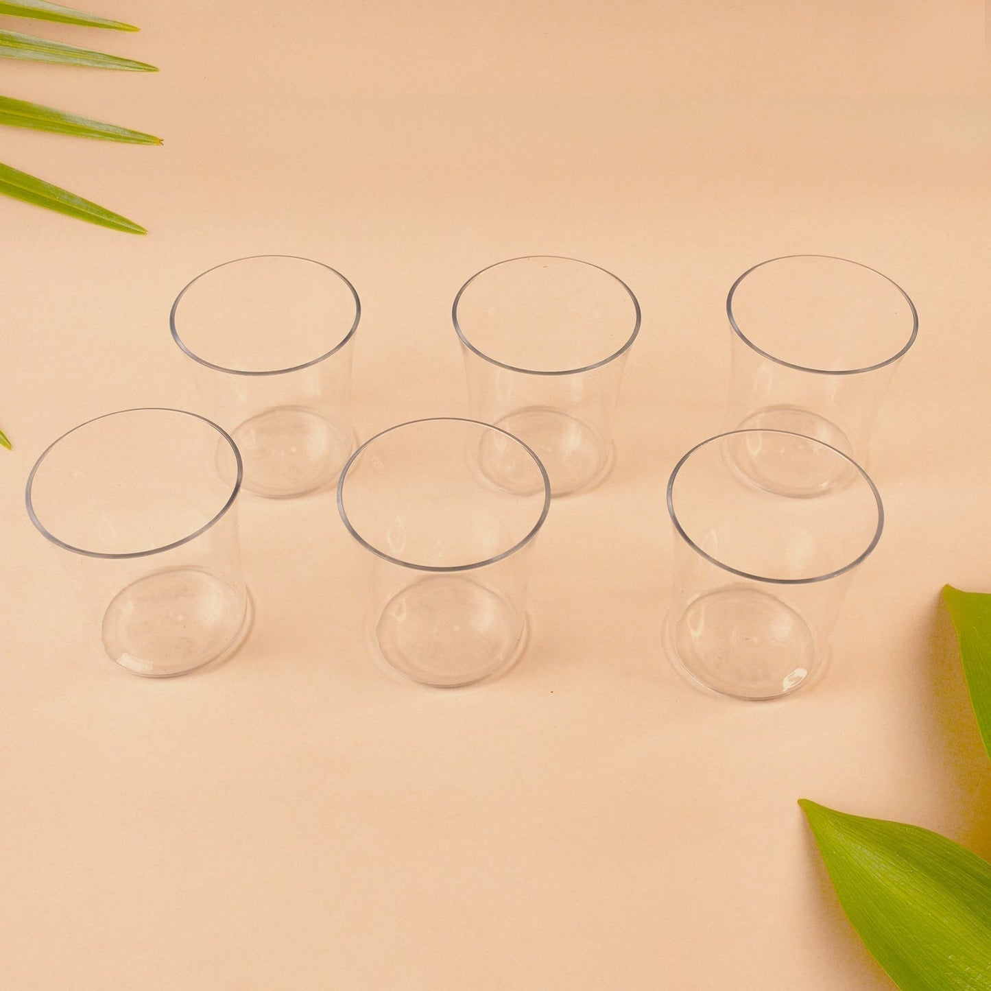 Apex Welcome Plastic Glass Set for Daily Use â€“ Set of 6
