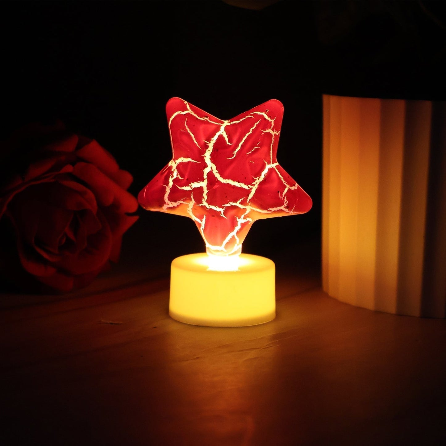 Star Shape Decorative LED Tealight Candles (12 Pc)