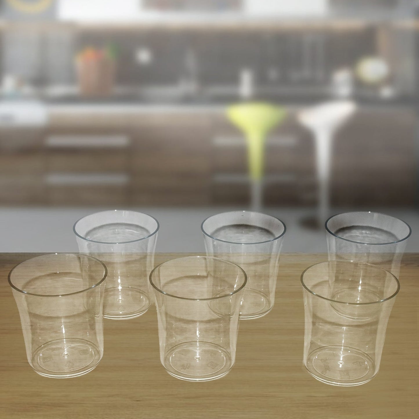 Apex Welcome Plastic Glass Set for Daily Use â€“ Set of 6