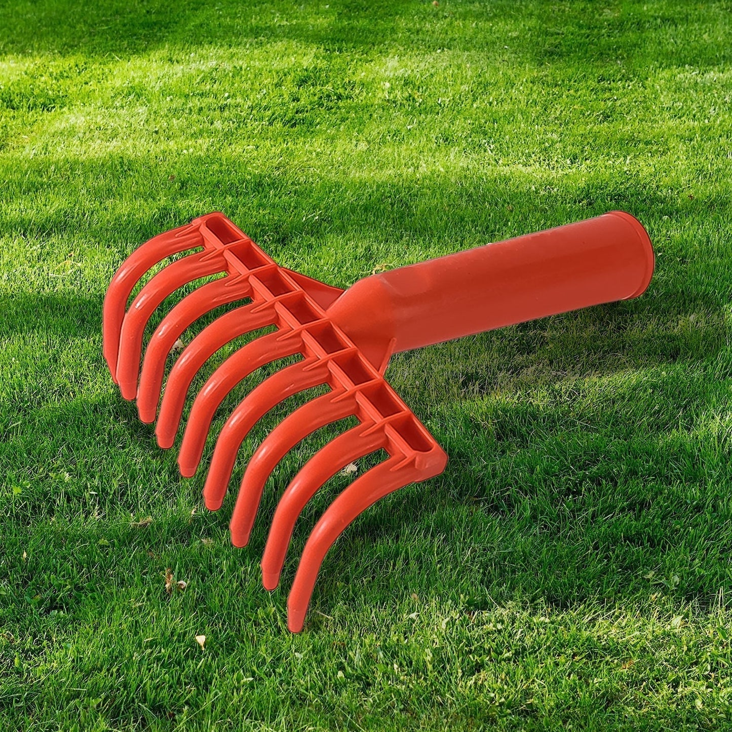Heavy Duty Plastic Garden Hand Rake – 9-Tooth Cultivator Tool (1 Pc)
