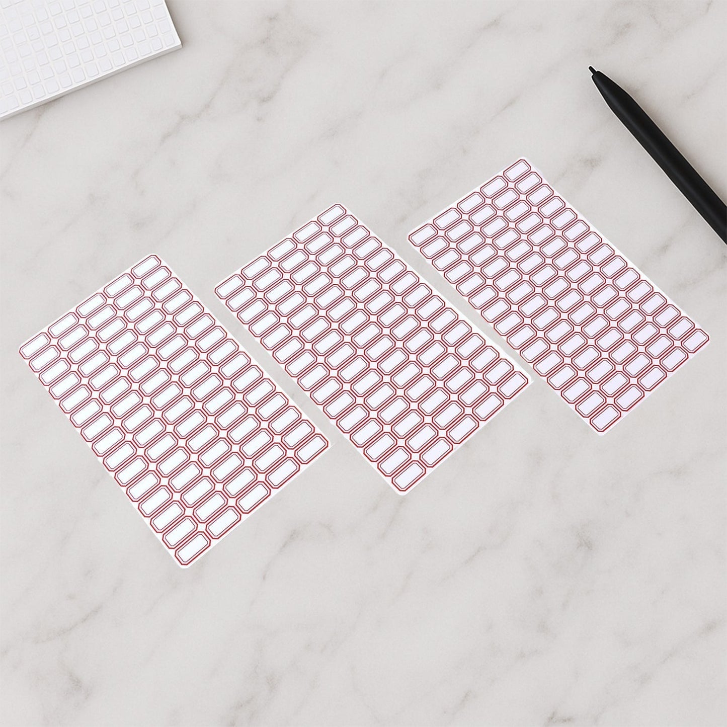 Multipurpose Blank Label Sticker Sheets (50 Sheet Set)