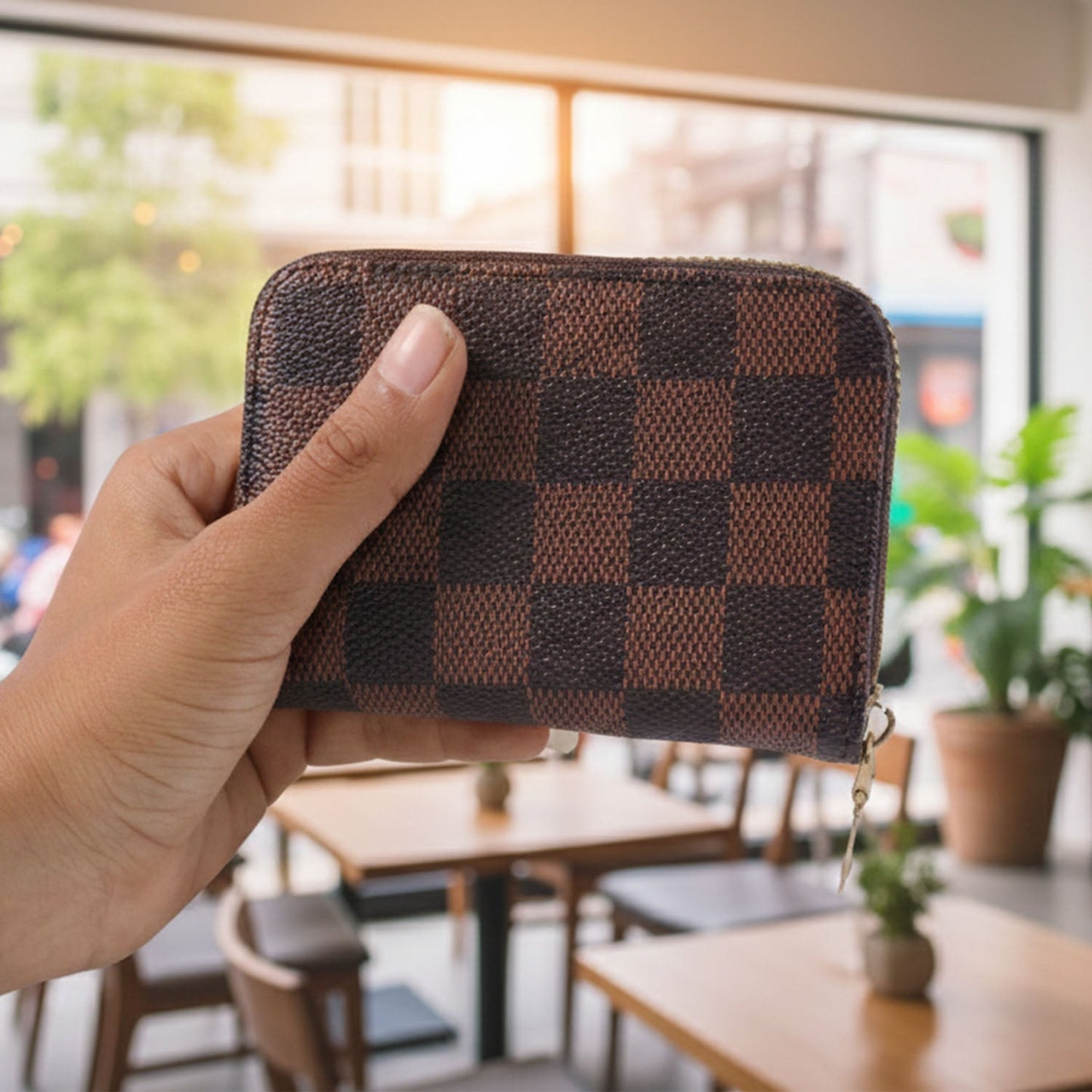 Zip Card Holder Wallet â€“ Multi Card Organizer Case (1 Pc)