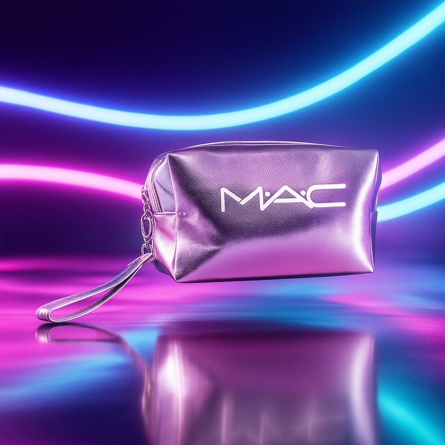 Metallic Travel Makeup Pouch - (1 Pc / Mix Design)