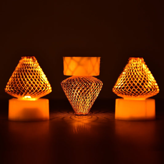 12Pcs Flameless LED Tea Light Candles for Home & Event Decor