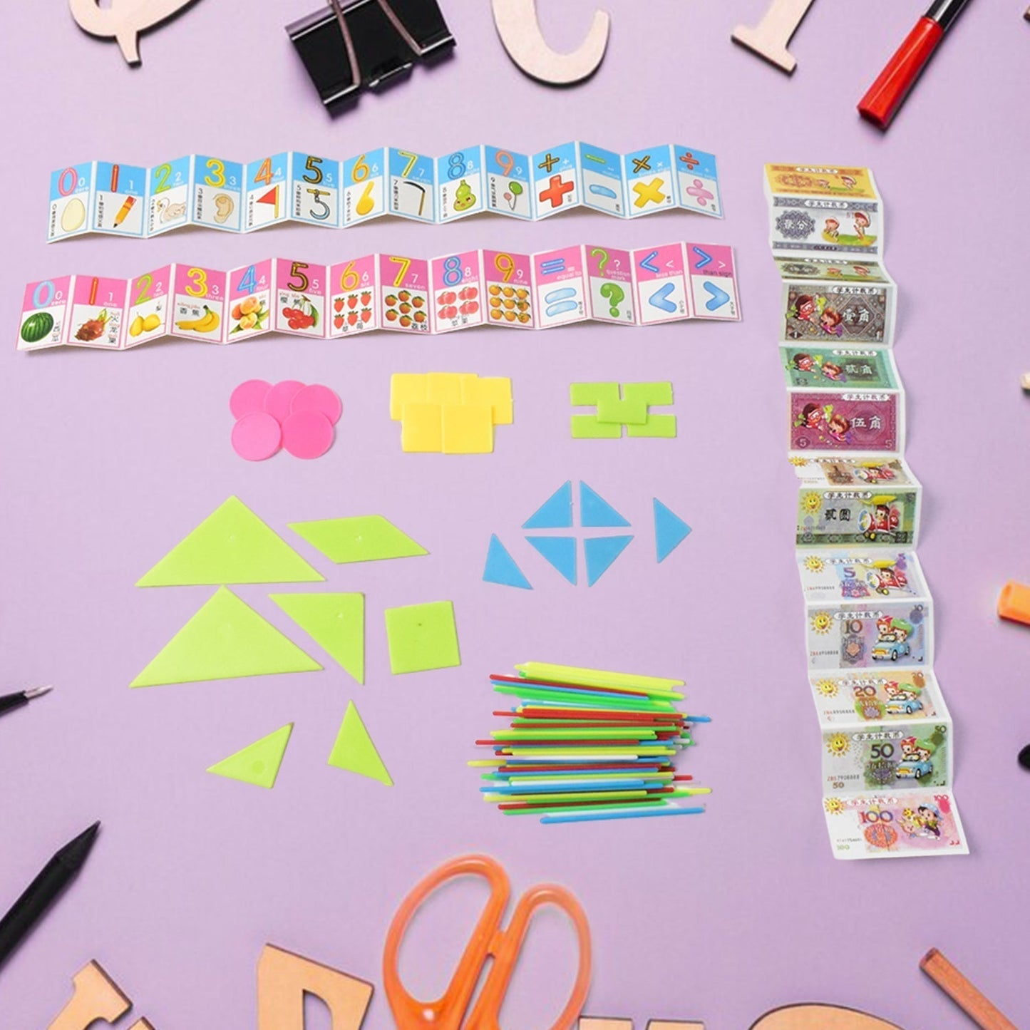 Kid Learning study game Set for kids with Color and shapes (1 Set)