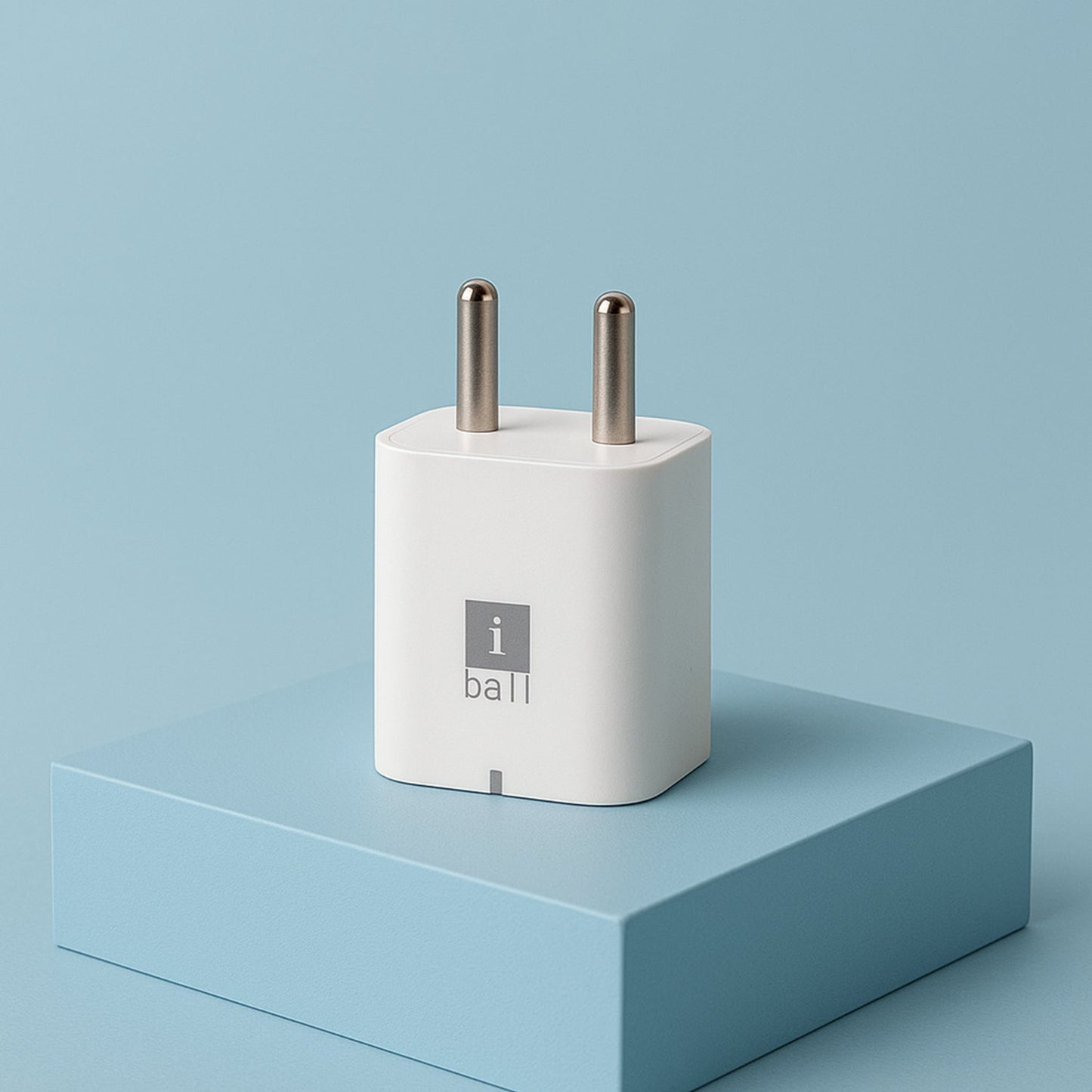 iBall Dual USB Wall Charger 5V/3.1A â€“ High-Speed Dual Port Fast Charging Adapte (1 Pc)