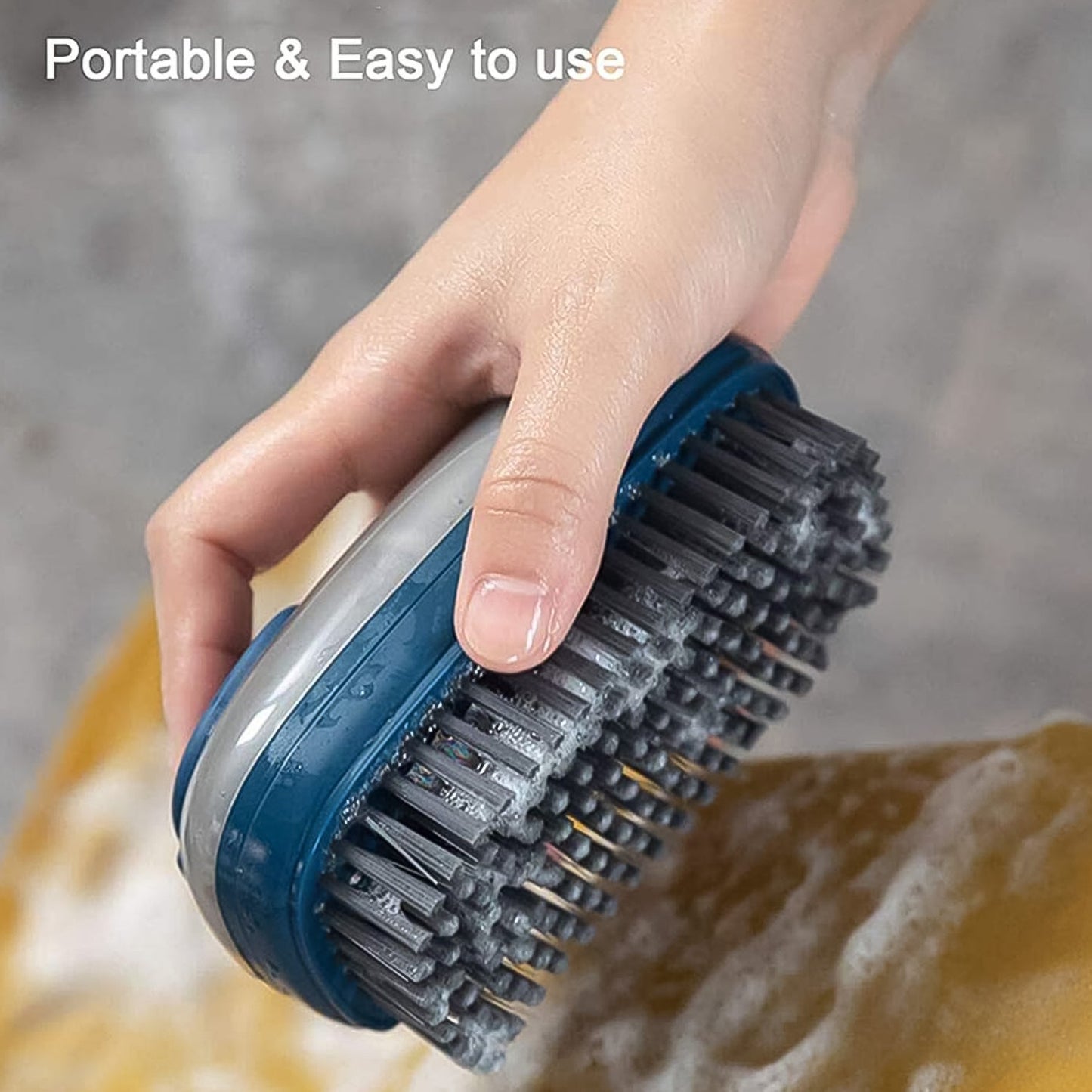 Hydraulic Liquid Detergent Dispensing Cleaning Brush (1 Pc)